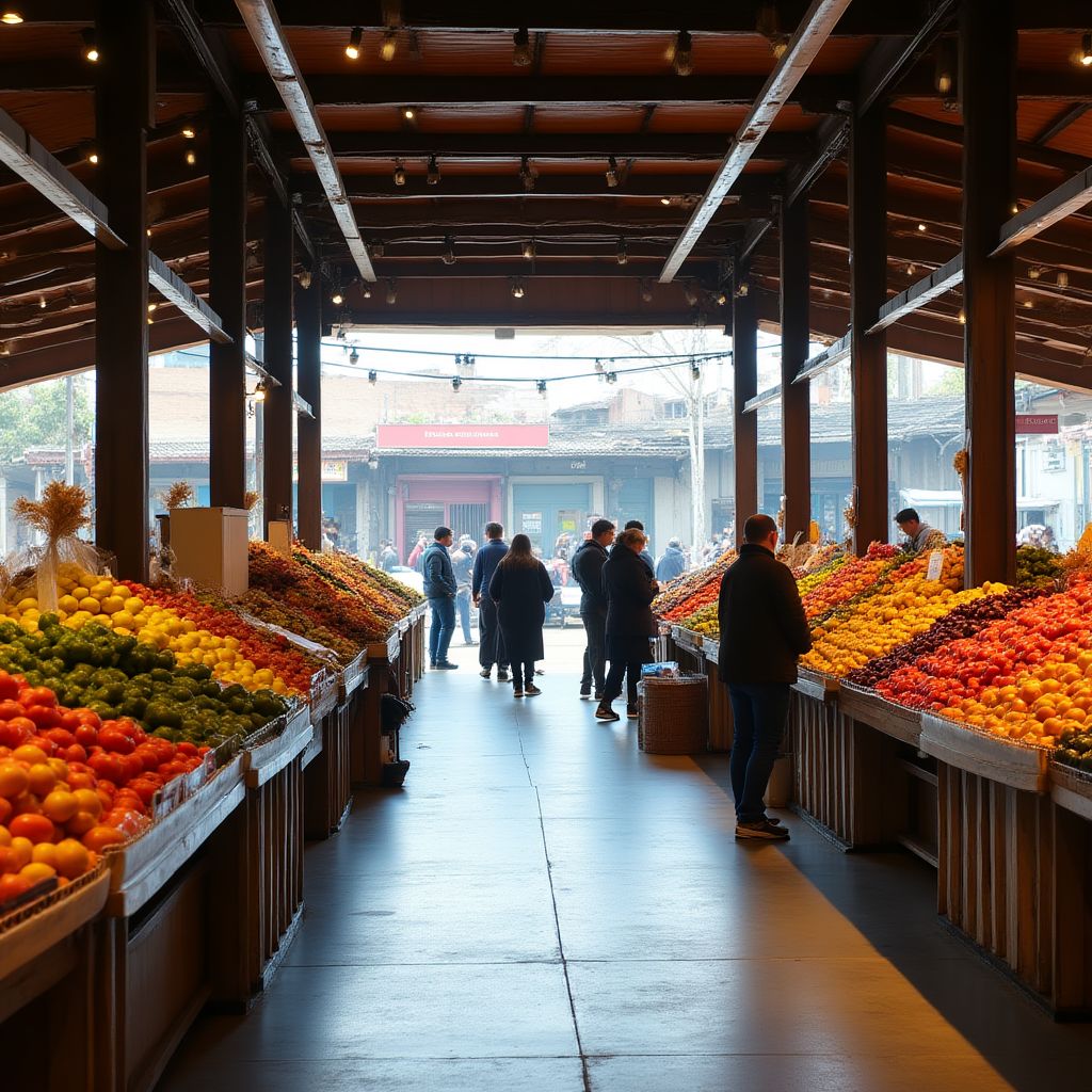Mercado local renovado
